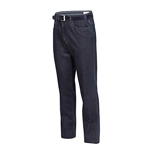 Brühl 0399003142100 930 Herren Stretchjeans mit passendem Gürtel und Dehnbund, Groesse 25, dunkelblau denim von Bruehl