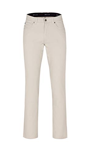 Bruehl - Comfort Fit - Herren 5 Pocket Jeans Hose, York (755184380100), Größe:27, Farbe:beige (100) von Bruehl