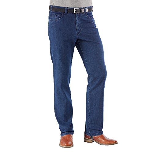 Bruehl - Herren Flatfront Hose, Milano2 (0399003142100), Größe:56, Farbe:Blau (910) von Bruehl