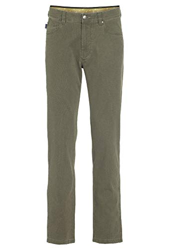 Brühl - Comfort Fit - Herren 5-Pocket mit normal geschnittenem Bein, Genua III (534182970100), Größe:52, Farbe:Schilf (420) von Brühl