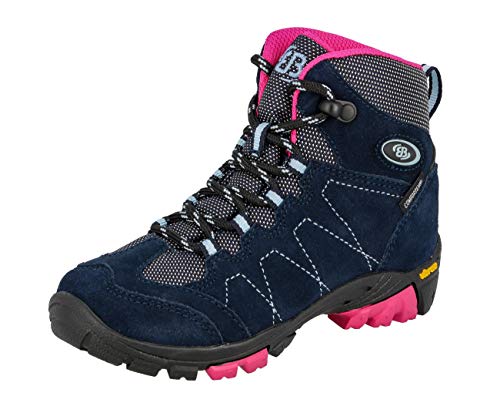 Brütting Bergen High Mädchen Trekking- & Wanderstiefel, Marine/ Pink/ Blau, 28 EU von Brütting