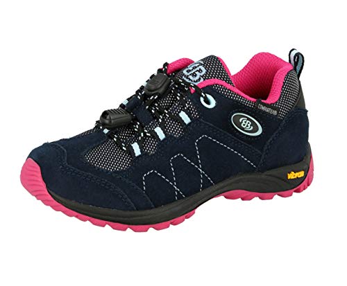 Brütting Bergen Low Mädchen Trekking- & Wanderhalbschuhe, Marine/ Pink/ Blau, 34 EU von Brütting