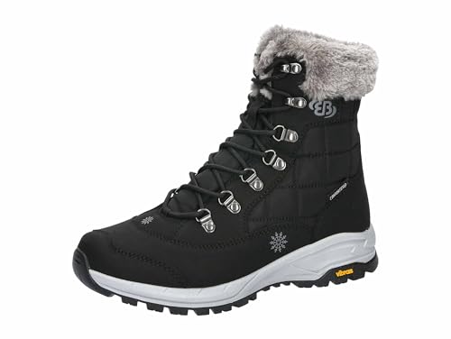 Brütting Damen Himalaya Winterstiefel, Schwarz/Grau, 36 EU von Brütting