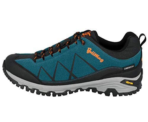 Brütting Kansas Damen Outdoor- & Trekkingschuh, Petrol/ Schwarz/ Orange, 44 EU von Brütting