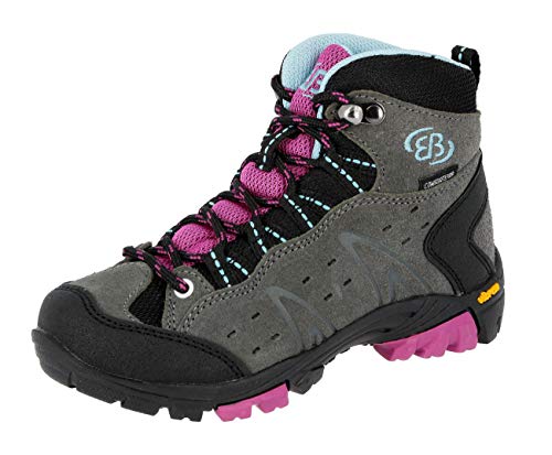 Brütting Unisex Kinder Mount Bona High Kids Trekking- & Wanderstiefel, Grau Lila Blau, 41 EU von Brütting