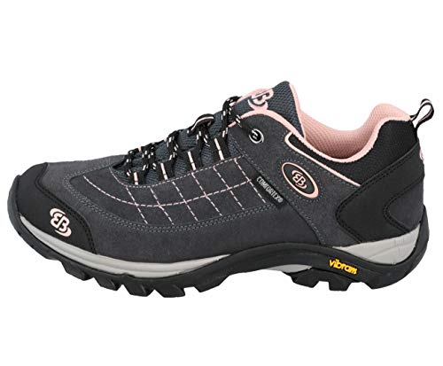 Brütting Mount Crillon Low Damen Outdoor- & Trekkingschuh, Grau/ Rosa, 36 EU von Brütting