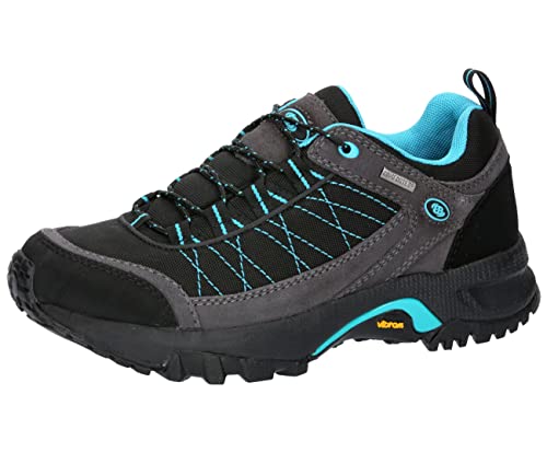 Brütting Damen Mount Egmont Traillaufschuhe, schwarz/grau/türkis, 37 EU von Brütting