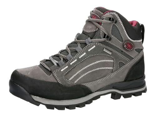 Brütting Damen Mount Mangu High Cross-Laufschuhe, anthrazit/Bordeaux, 36 EU von Brütting