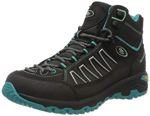 Brütting Mount Meloni Damen Trekking- & Wanderstiefel, Schwarz/ Türkis, 43 EU von Brütting