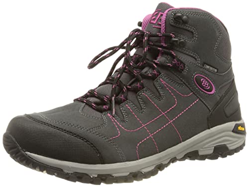 Brütting Damen Mount Shasta High Trekking-& Wanderstiefel, grau/schwarz/pink, 36 EU von Brütting