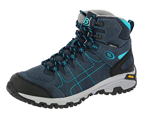 Brütting Mount Shasta High Damen Trekking- & Wanderstiefel, Marine/ Türkis, 37 EU von Brütting