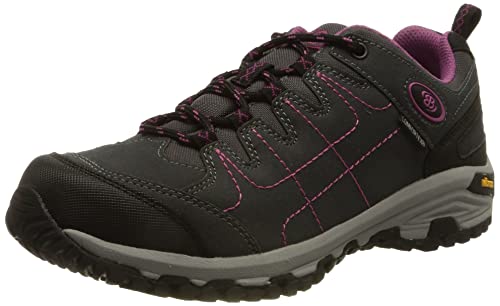 Brütting Damen Mount Shasta Low Trekking-& Wanderhalbschuhe, grau/schwarz/pink, 36 EU von Brütting