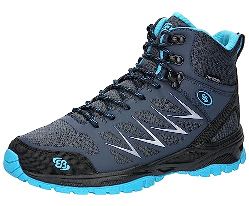 Brütting Damen Norwalk High Traillaufschuh, Marine/türkis, 39 EU von Brütting