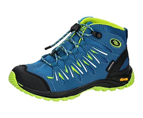 Brütting Expedition Kids High Traillaufschuhe, Petrol/Lemon, 25 EU von Brütting