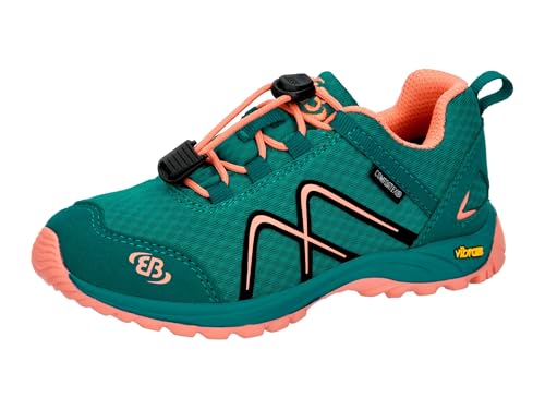 Brütting Unisex Kinder Guide Trekking- & Wanderhalbschuhe, Petrol Lachs, 31 EU von Brütting