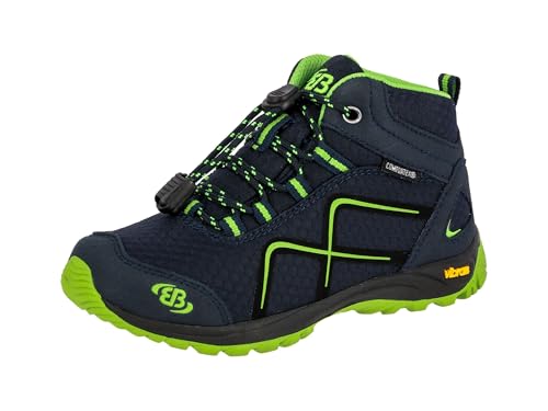 Brütting Guide High Unisex Kinder Trekking- & Wanderstiefel, Marine Lemon, 27 EU von Brütting