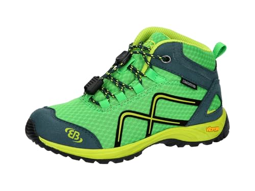Brütting Jungen Guide High Cross-Laufschuh, grün/lemon/petrol, Brütting Jungen Guide High Cross-Laufschuh, grün/lemon/petrol, von Brütting