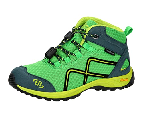 Brütting Jungen Guide High Cross-Laufschuh, grün/lemon/petrol, 34 EU von Brütting