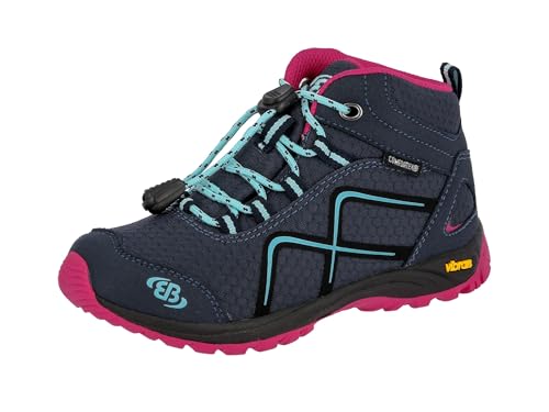 Brütting Guide High Unisex Kinder Trekking- & Wanderstiefel, Marine Pink Türkis, 40 EU von Brütting