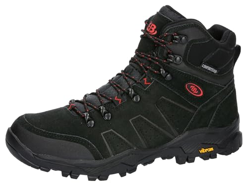 Brütting Herren Mount Princeton Trekkingsstiefel, Schwarz/Rot, 38 EU von Brütting