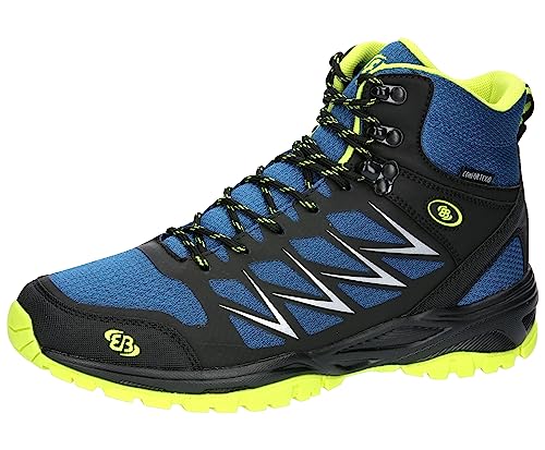 Brütting Herren Norwalk High Traillaufschuh, blau/schwarz/Lemon, 36 EU von Brütting