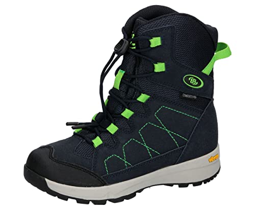 Brütting Jungen Farum Schneestiefel, Marine Lemon, 34 EU von Brütting