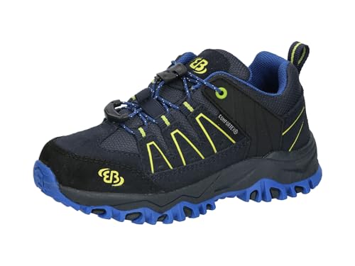 Brütting Jungen Unisex Kinder Mount Pinos Kids Low Trekkingsschuhe, Marine/Blau/Lemon, 27 EU von Brütting