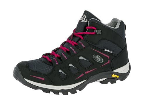 Brütting MOUNT FRAKES HIGH Damen Trekking- & Wanderstiefel, Schwarz/ Pink, 42 EU von Brütting