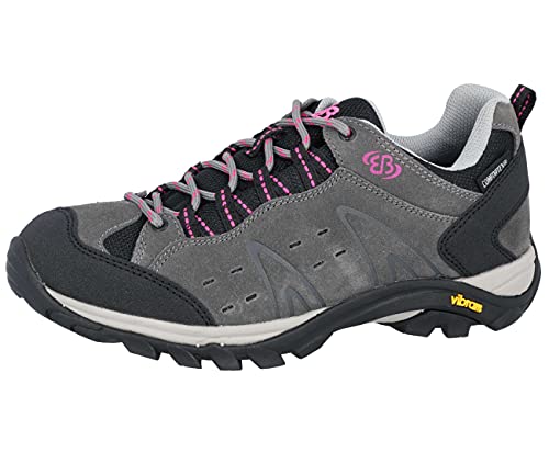 Brütting Mount Bona Low Damen Cross-Laufschuh, grau/schwarz/pink, 37 EU von Brütting