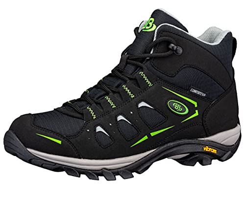 Brütting Mount Frakes High Unisex Cross-Laufschuh, schwarz/grau/lemon, 36 EU von Brütting