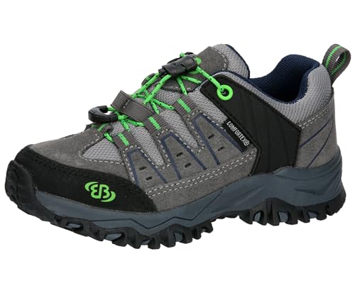 Brütting Mount Pinos Kids Low Trekkingsschuhe, Grau/Marine/Lemon, 27 EU von Brütting