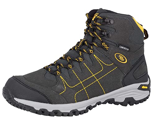 Brütting Unisex Mount Shasta High Cross-Laufschuh, Anthrazit Gelb, 37 EU von Brütting