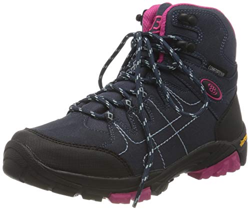 Brütting Mädchen Mount Shasta Kids Hi Cross-Laufschuh, Marine/ Pink/ Türkis, 28 EU von Brütting