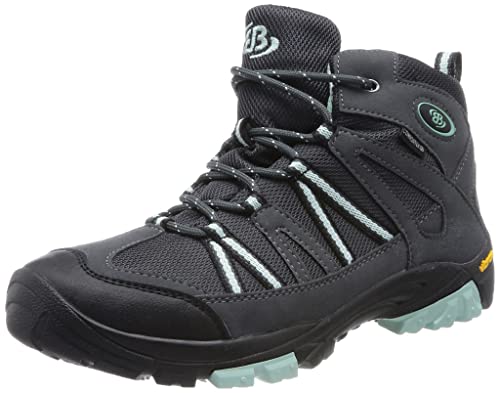 Brütting Ohio High Trekking-& Wanderhalbschuhe, anthrazit/mintgrün, 30 EU von Brütting