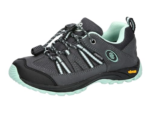 Brütting Unisex Kinder Ohio Low Trekking- & Wanderhalbschuhe, Anthrazit Mintgrün, 40 EU von Brütting