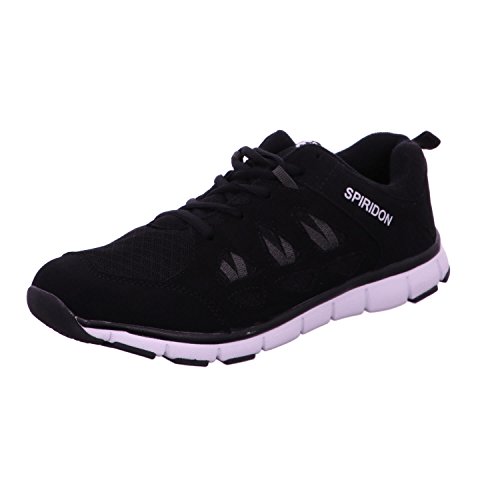 Brütting Spiridon Fit Slip in Unisex Erwachsene Sneaker, Schwarz/ Weiß, 47 EU von Brütting