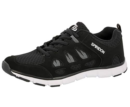 Brütting Spiridon Fit Slip in Unisex Erwachsene Sneaker, Schwarz/ Weiß, 47 EU von Brütting