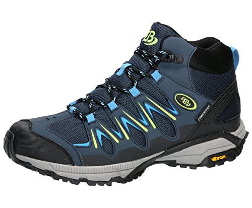 Brütting Unisex Expedition Mid Traillaufschuhe, Marine/blau/Lemon, 36 EU von Brütting