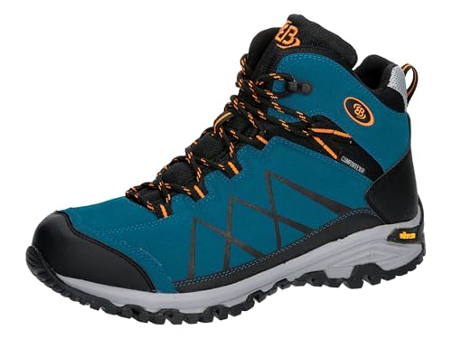 Brütting Unisex Kansas High Traillaufschuhe, Petrol/schwarz/orange, 37 EU von Brütting