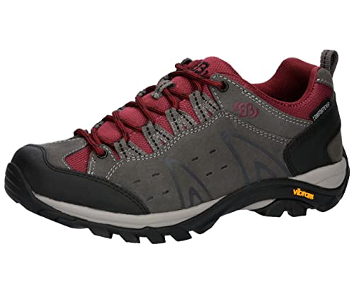 Brütting Unisex Mount Bona Low Trekking-& Wanderhalbschuhe, grau/Bordeaux, 36 EU von Brütting