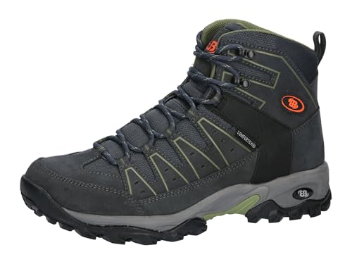 Brütting Unisex Mount Pinos High Trekkingsstiefel, anthrazit/grün/orange, 38 EU von Brütting