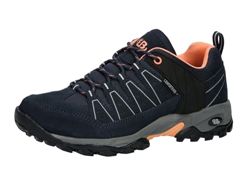 Brütting Unisex Mount Pinos Low Traillaufschuh, Marine/Lachs, 38 EU von Brütting