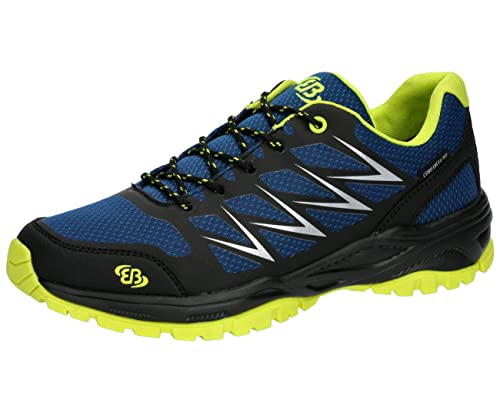 Brütting Unisex Norwalk Walkingschuhe, blau/schwarz/Lemon, 36 EU von Brütting