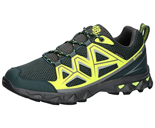 Brütting Unisex Power Trekking-& Wanderhalbschuhe, Oliv/Lemon/grau, 36 EU von Brütting