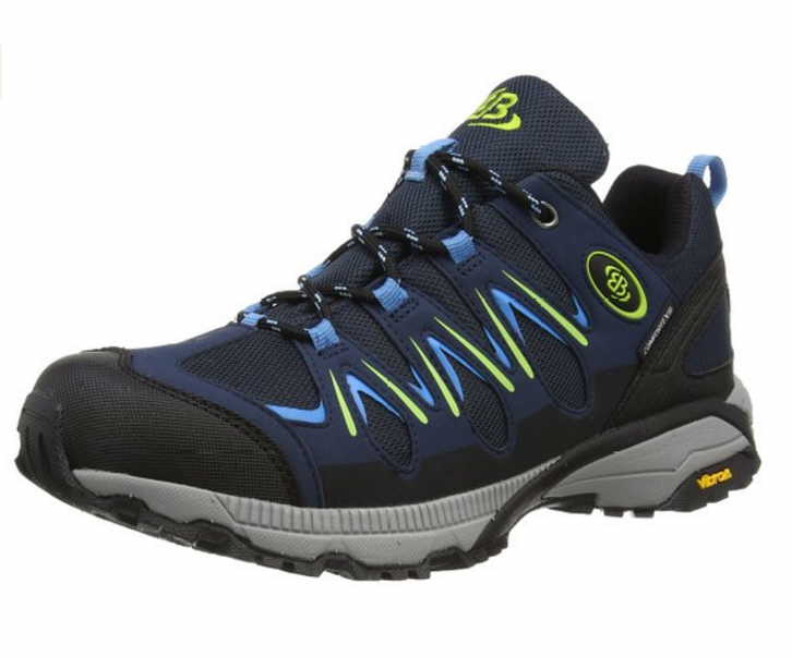 male Trekkingschuhe blau marine/blau/lemon 44 von Brütting