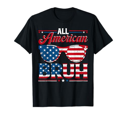 All American Bruh Lustiges 4. Juli Shirt für Jungen Teenager USA T-Shirt All American Bruh Lustiges 4. Juli Shirt für Jungen Teenager USA T-Shirt von Bruh 4th Of July Patriotic American Flag Tee Men