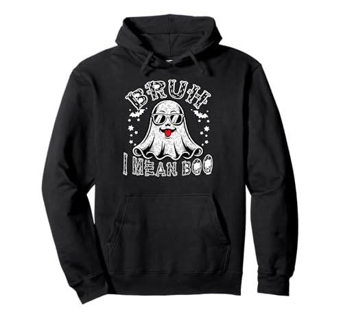 Ghost Halloween Bruh I Mean Boo Lustig Halloween Herren Damen Pullover Hoodie von Bruh I Mean Boo Funny Halloween