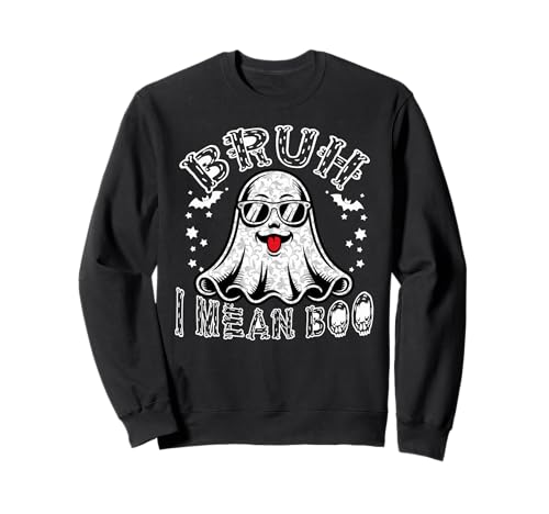 Ghost Halloween Bruh I Mean Boo Lustig Halloween Herren Damen Sweatshirt Ghost Halloween Bruh I Mean Boo Lustig Halloween Herren Damen Sweatshirt von Bruh I Mean Boo Funny Halloween