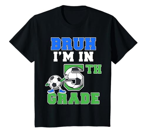 Kinder Bruh, ich Bin in der 5. Klasse. Zurück zur Schule, Jungs, Fünfte Klasse, Fußball T-Shirt Kinder Bruh, ich Bin in der 5. Klasse. Zurück zur Schule, Jungs, Fünfte Klasse, Fußball T-Shirt von Bruh Im Going Back to School All Grades Kid Shirts