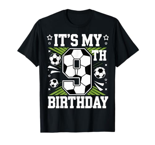 Birthday Boy Tees 9 Soccer It's My 9th Birthday Boys Soccer T-Shirt Birthday Boy Tees 9 Soccer It's My 9th Birthday Boys Soccer T-Shirt von Bruh It's My 9th Birthday 9 Year Old Birthday
